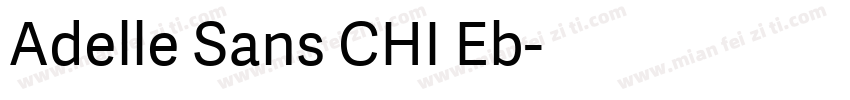 Adelle Sans CHI Eb字体转换